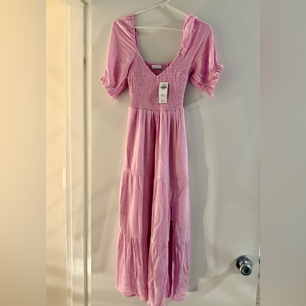 Abercrombie & Fitch midi dress with front slit - NWT